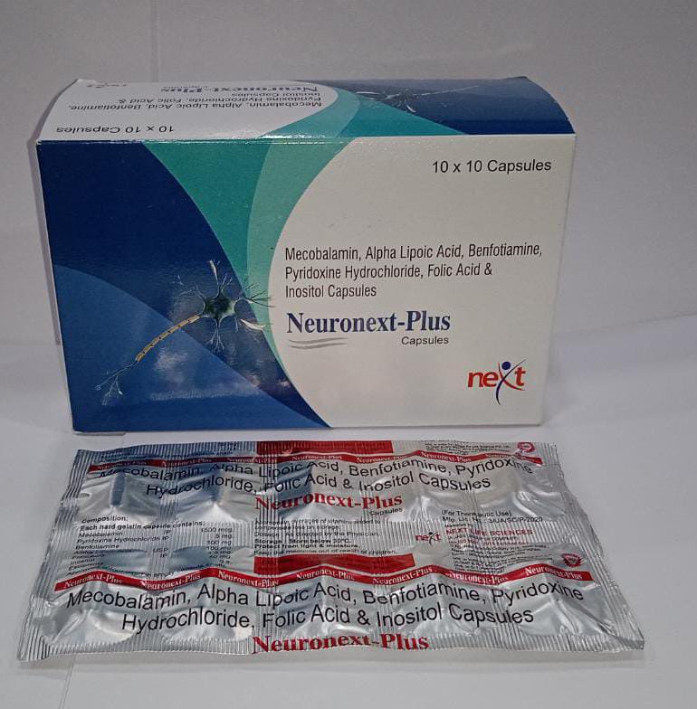 Mecobalamin Alpha Lipoic acid Benofotiamine Pyridoxine Hydrochoride folic acid and Inositol Capsules 